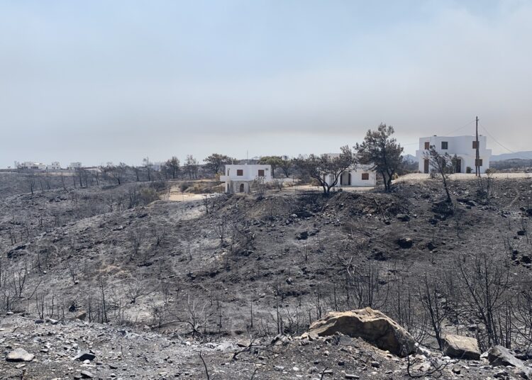 Τεράστια οικολογική καταστροφή στη Ρόδο. 135 χιλιάδες στρέμματα “καθαρού” δάσους έγιναν στάχτη