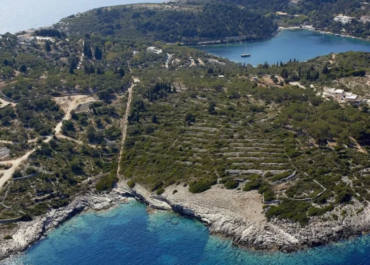 Βασίλης Γκρίσιν: Μετά το «κανόνι», το σφυρί για 2 οικόπεδα στη «νησίδα του Ανιέλι» στους Παξούς (pics)